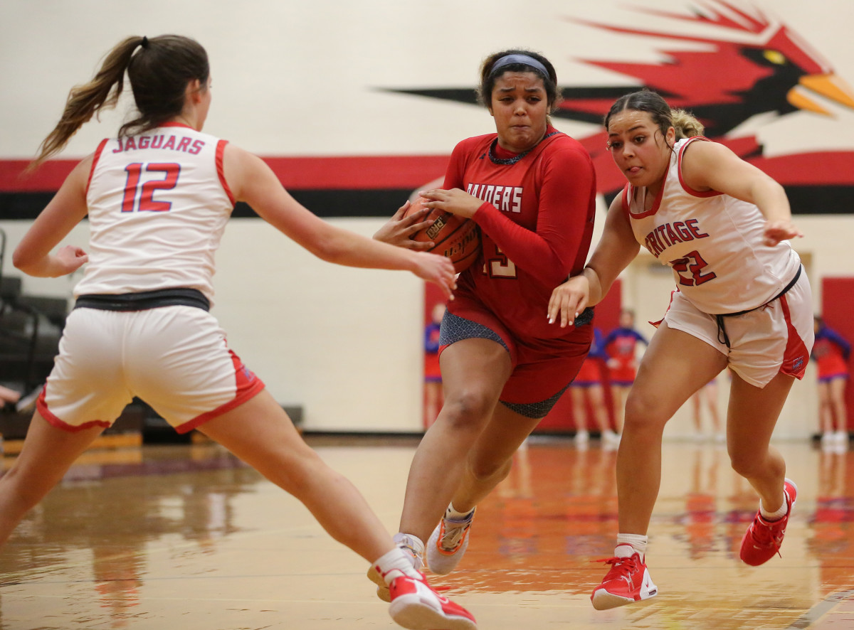 Midlothian Heritage Denton Ryan Texas girls basketball UIL 5A bi-district playoffs 021423 Brian McLean 9